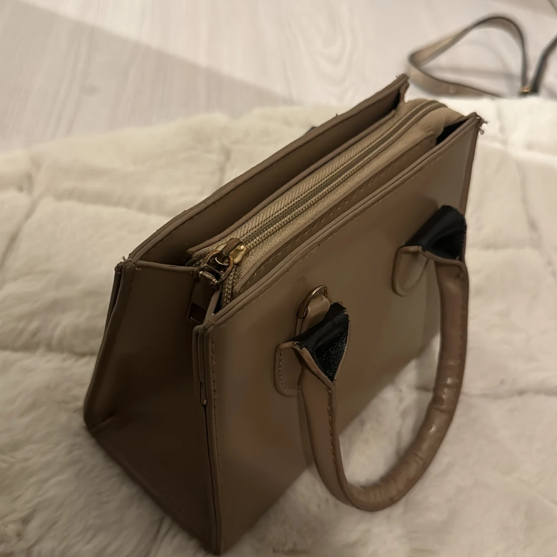 Beige handväska - 91