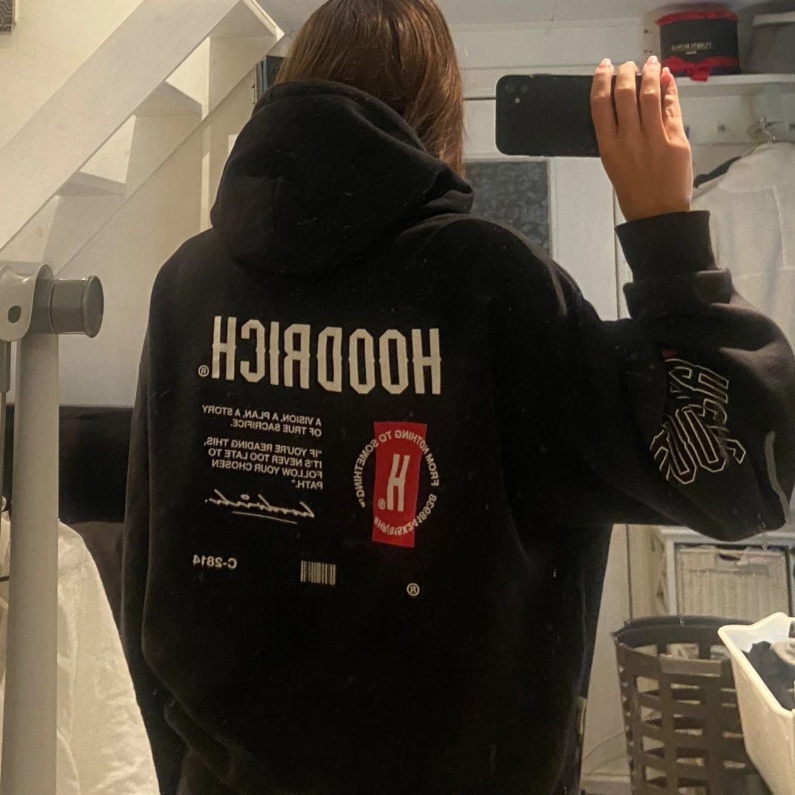 Svart hoodrich tracksuit - 28