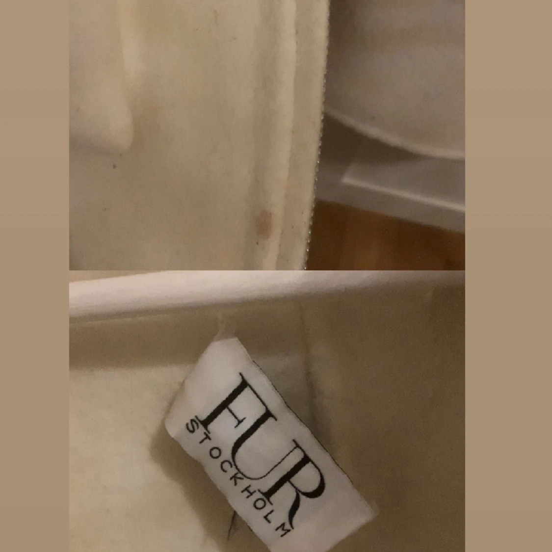 Päls kappa vit - 91