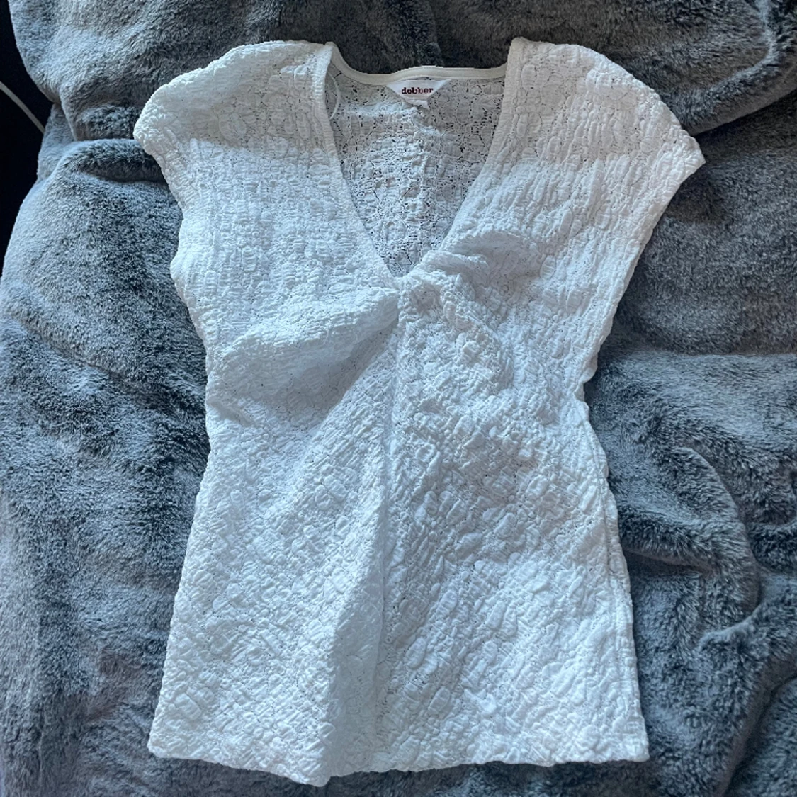 Vitt T-shirt/blus  - 90