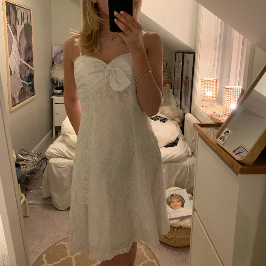 Satinklänning strl s - 90