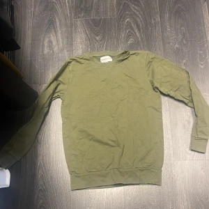 Grön Basic tröja -  väldigt fin tröja men använd 3-4 gånger inga fläckar eller nåt sånt cells enbart för att den var för liten