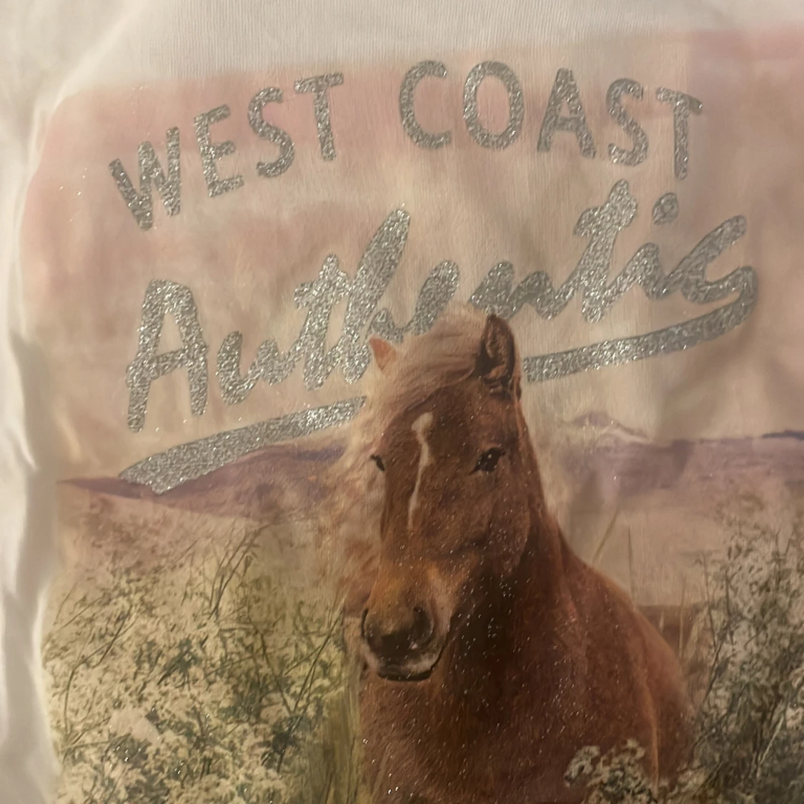 Vit häst tröja  - 90