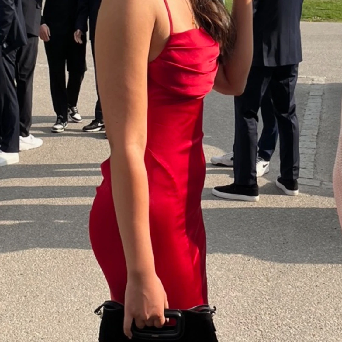 Röd långklänning från Nelly - 91