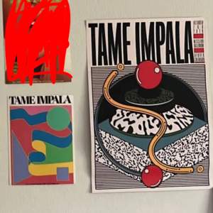 Tame impala posters till rummet, köptes på plick för några månader sedan, fint skick och passar fint till rummet. 50kr för den mindre och 150kr för den större