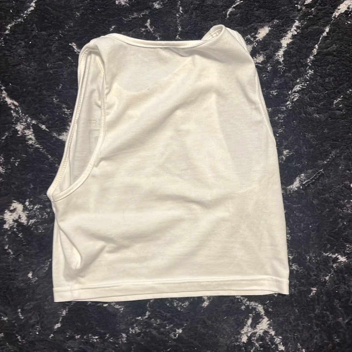 vit topp med tryck - 91