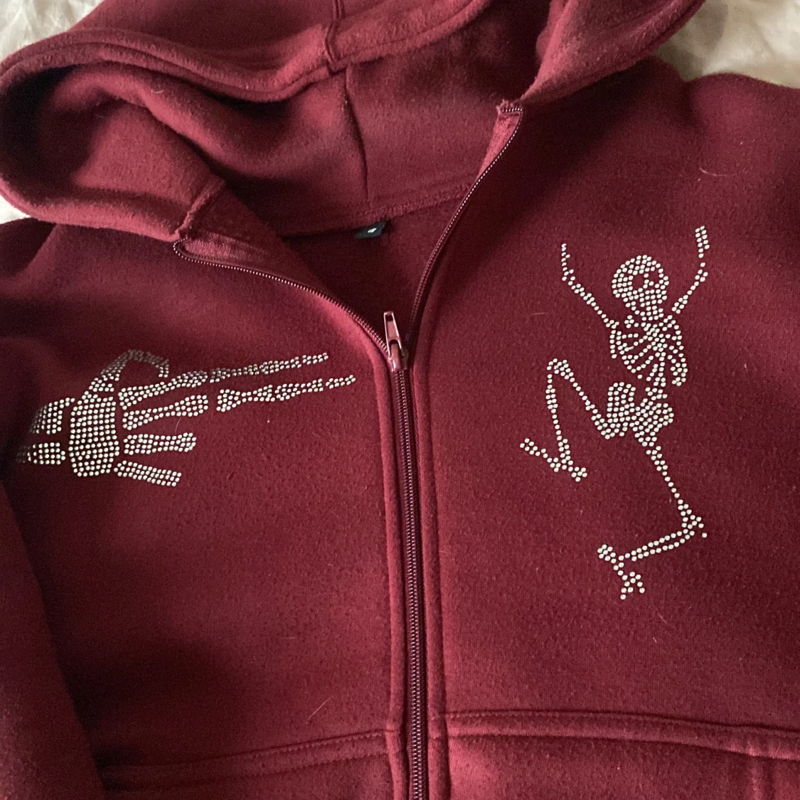 Rhinestone hoodie - 90