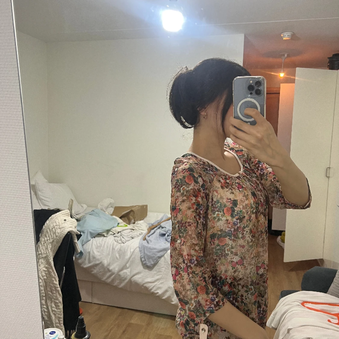 Färgad skjorta - storlek S/M - 91