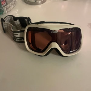 Ett par rosa vita skidglasögon  - Hej säljer ett par skidglasögon som knappt är använda, mycket bra skick och en påse tillkommer.