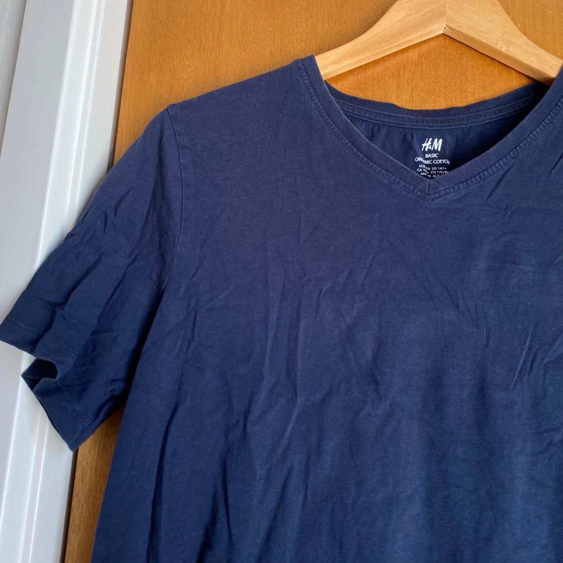 Marinblå t-shirt - 90