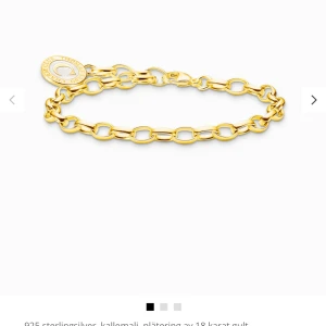 Thomas sabo armband  - Säljer mitt guldiga Thomas sabo armband då det inte kommer till användning , jätte fint och har lådan kvar! Nästan oanvänt  Även denna berlock ingår i priset ,det sitter på :) men kan oxå ta bort ifall så önskas 