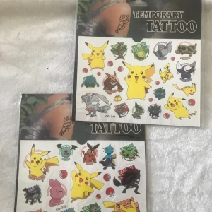2st Pokémon Tatuering  - Mått 15.50*10.50cm / st  3 år +  2st/50kr Samma frakt  
