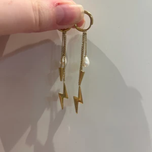 Edblad örhängen - Säljer dessa örhängen då de ej kommer till användning längre tyvärr.  Jättefina verkligen använda Max 3 gånger så de är i fint skick!  Kostar 399 nya, tänker mig 270 kr för dessa.  Man kan ta av de olika kedjorna om man ej vill ha alla 3 samtidigt.