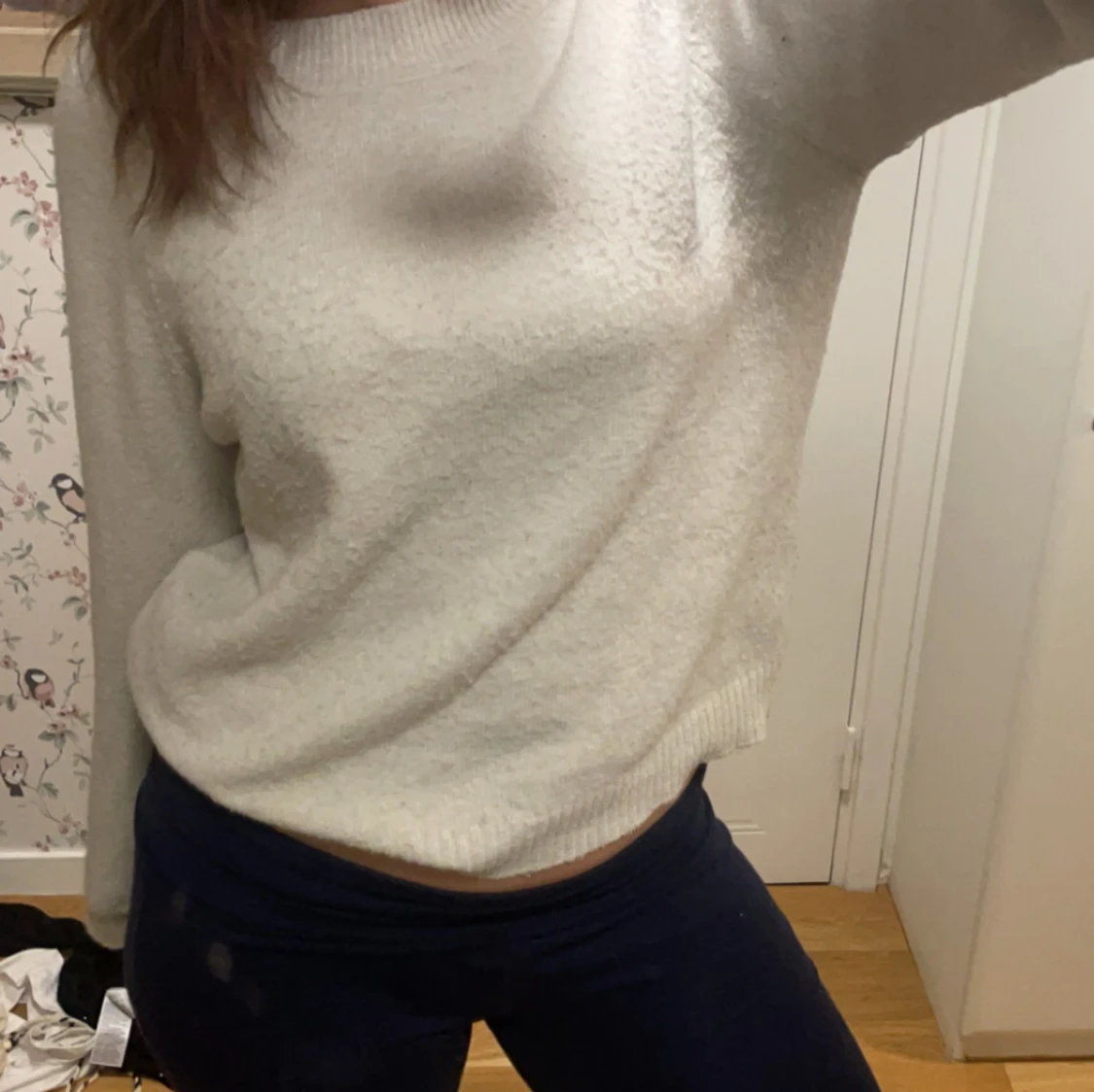 Stickad beige tröja!! - 91