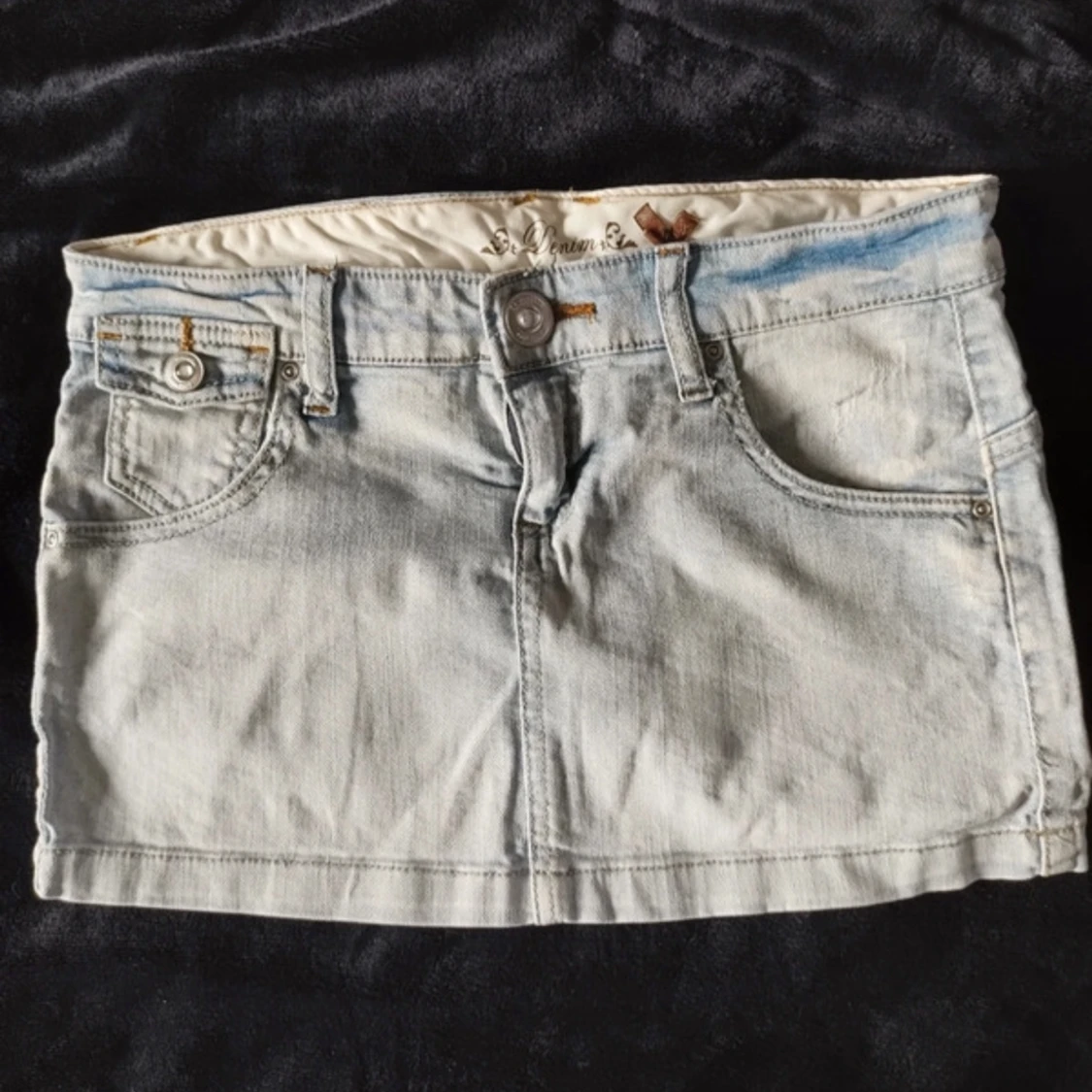 Lågmidjade jeans kjol