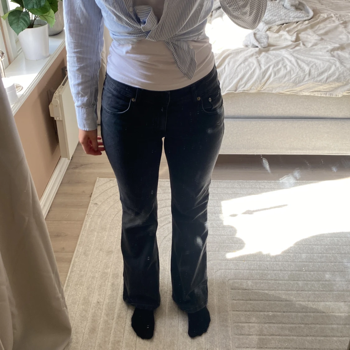 Lågmidjade bootcut jeans - 90