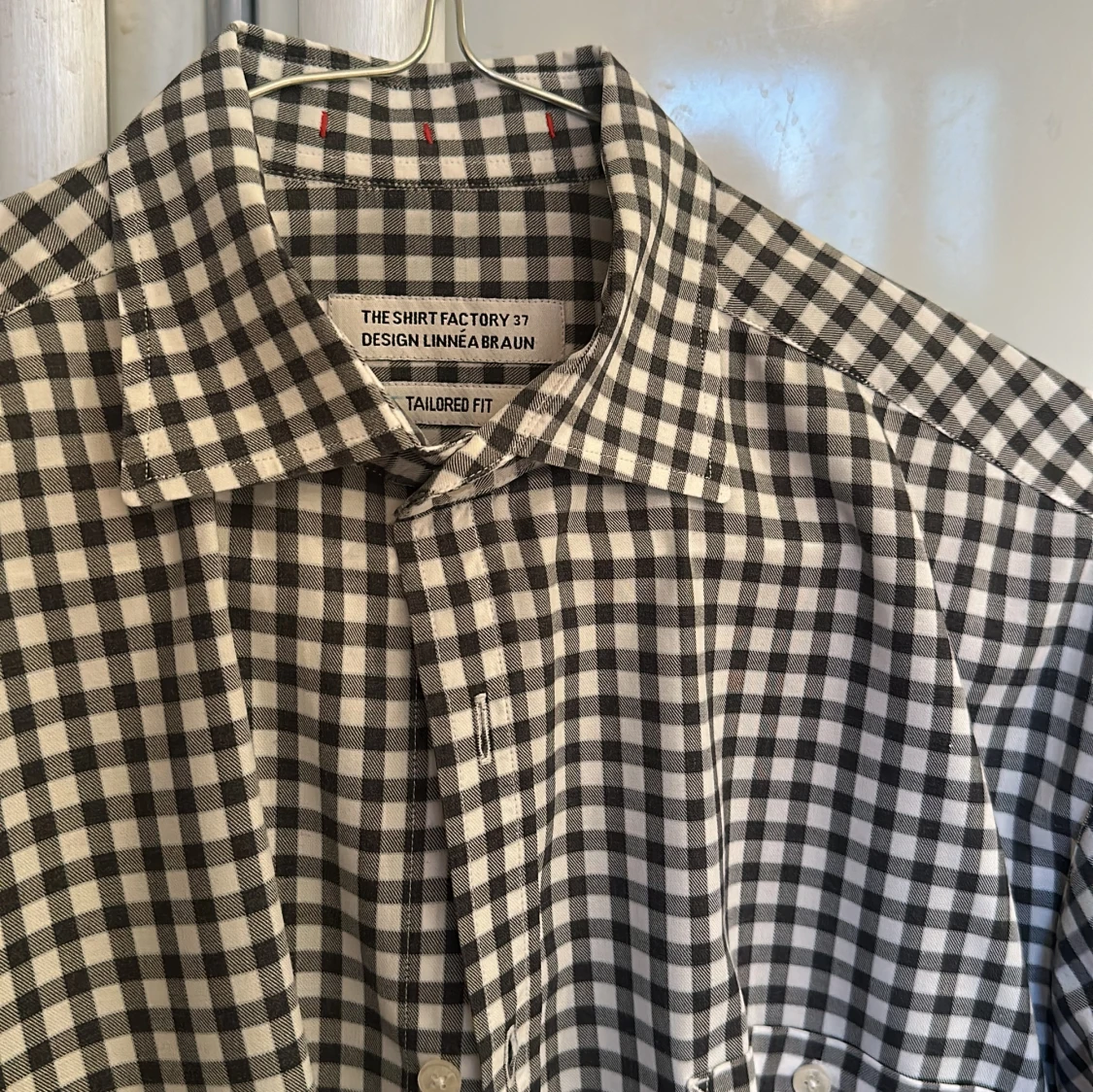 Rutig skjorta från the shirt factory  - 90