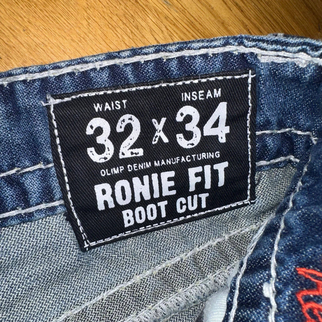 riktigt olimp drain emo fat stitch jeans - 92