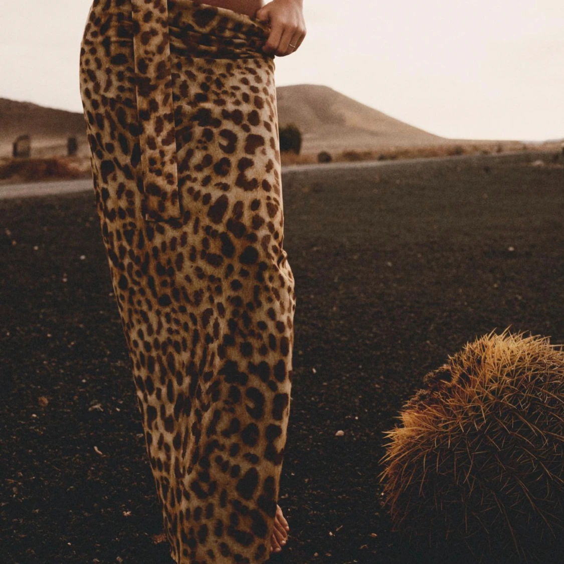 Leopard kjol