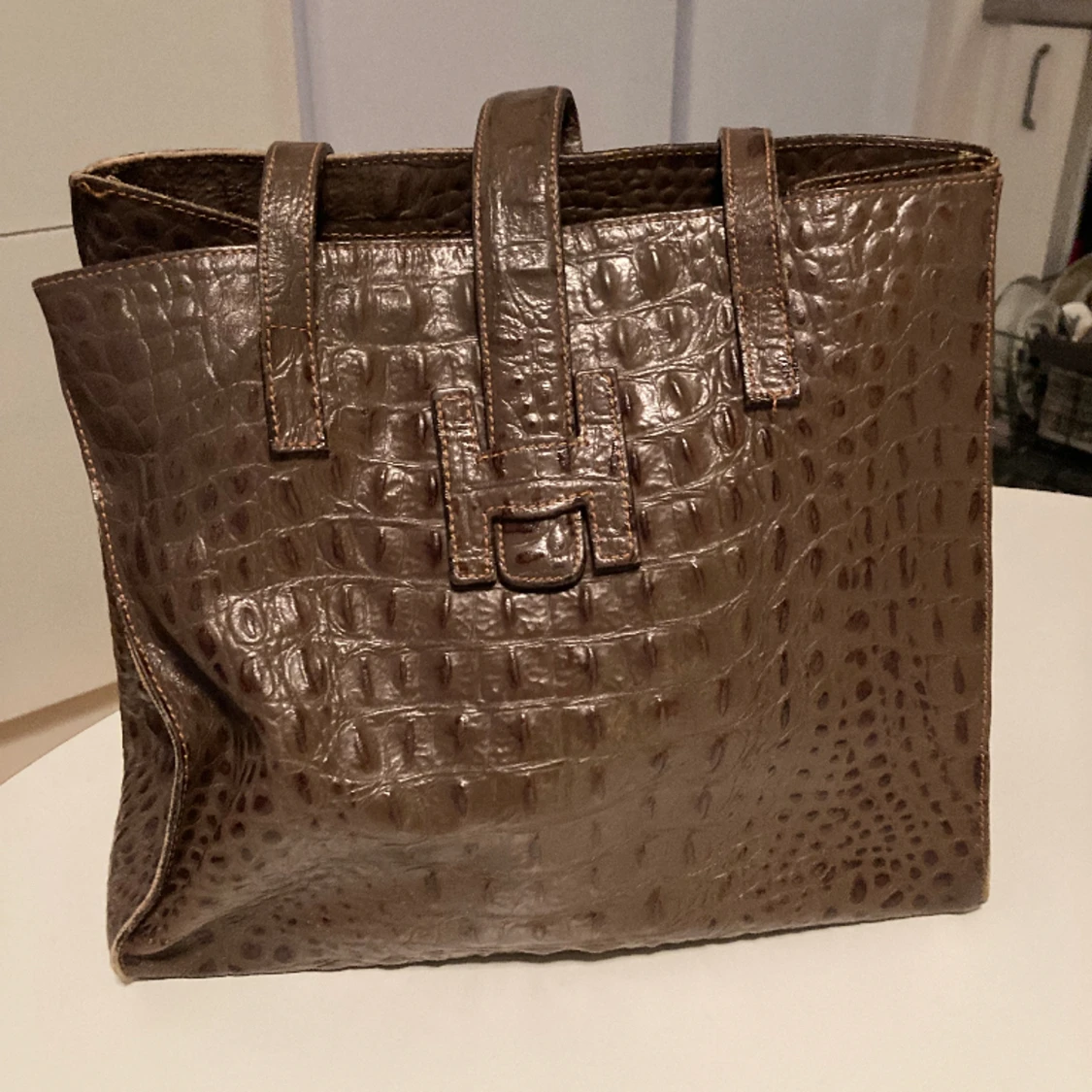 Maxima Milano made in Italy läder handväska 