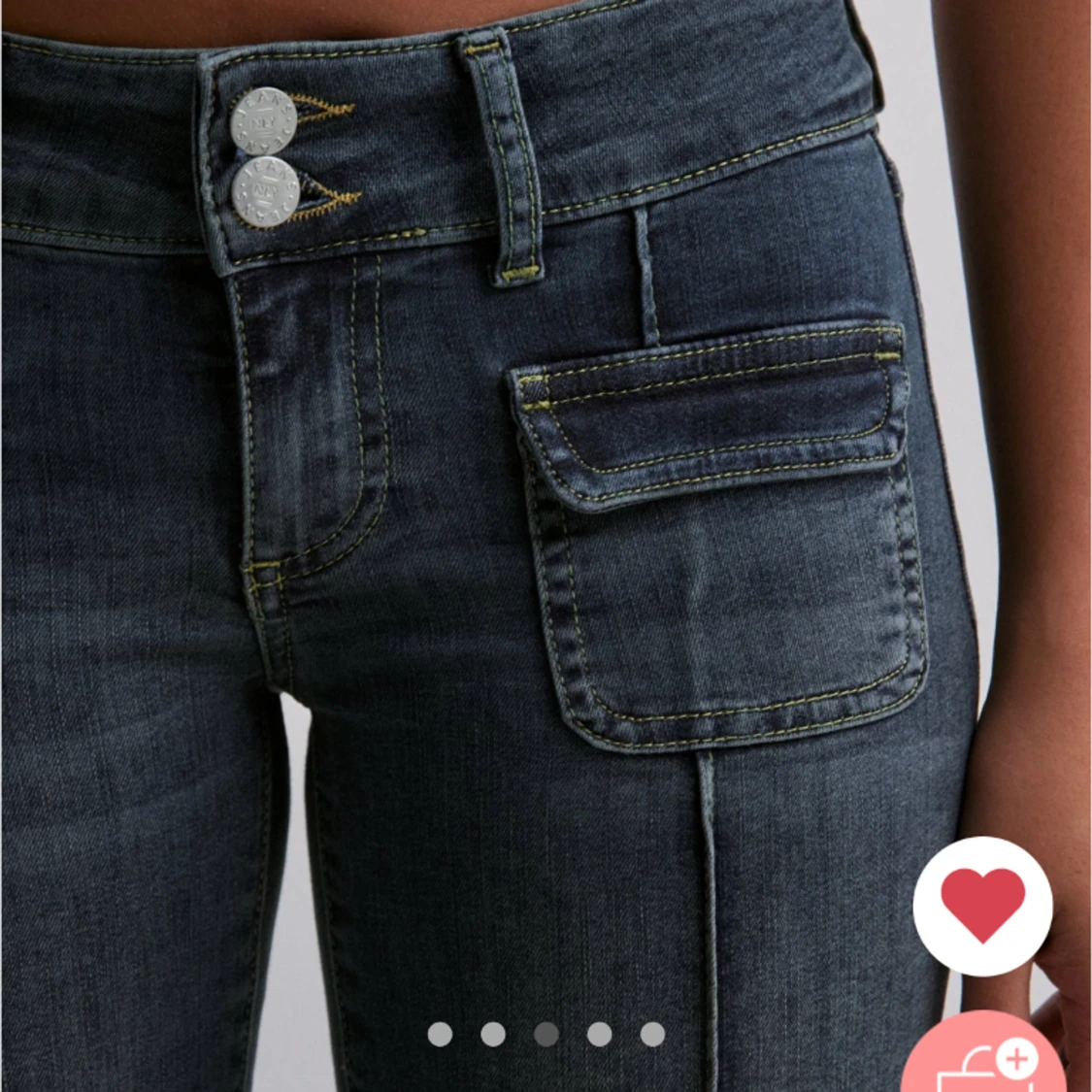 Low waist bootcut pocket jeans - 91