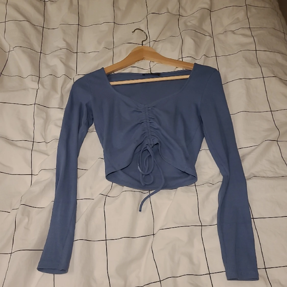 Zara blå lång ärmad top🫶