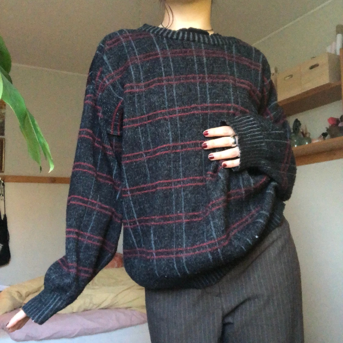 Mysig stickad tröja