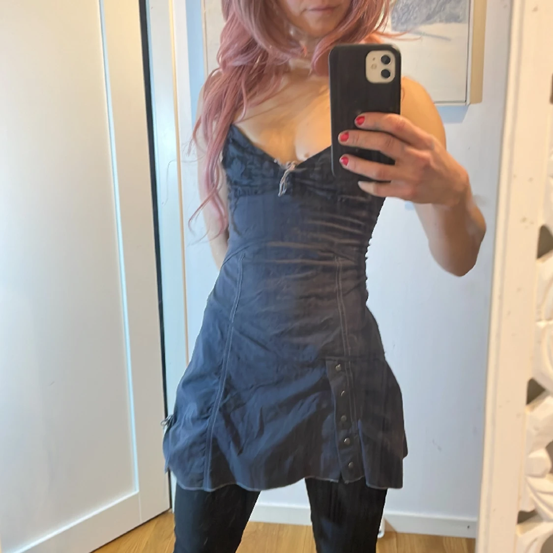 Goth kort klänning / topp 2000tal