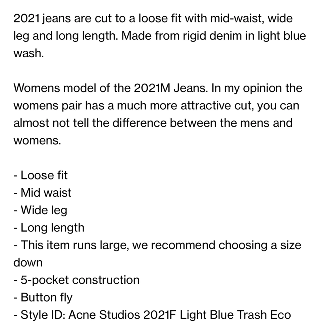 Acne Studios 2021f denim - 93