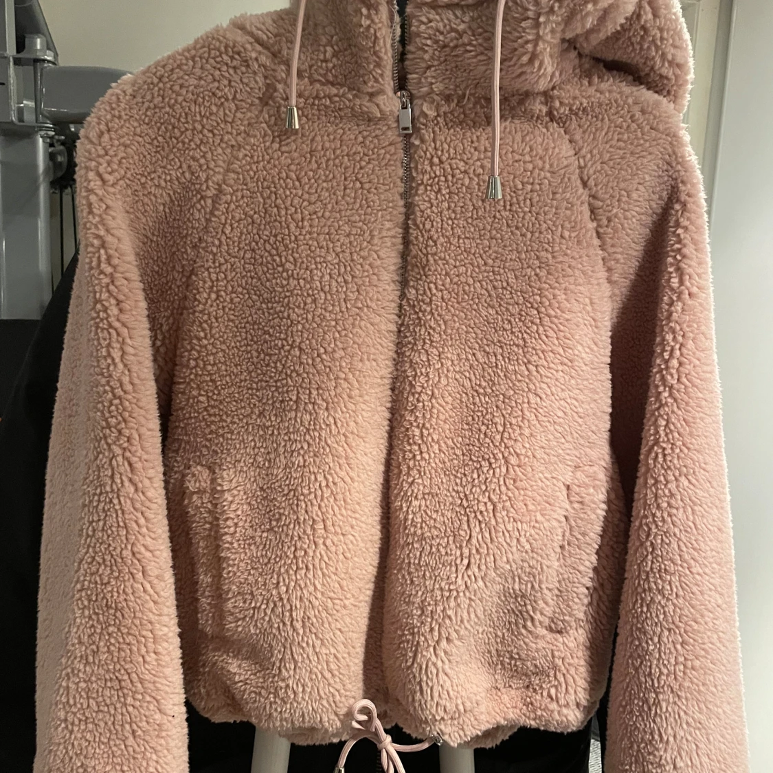 Ljusrosa Teddy jacka stl Xs/S