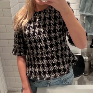 Stickad topp - Superfin stickad topp med mönster på ❤️