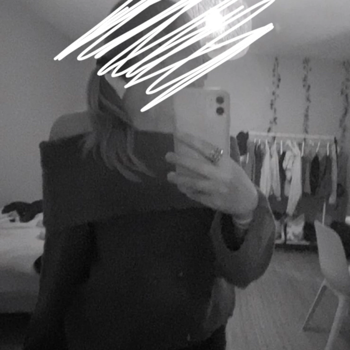 Stickad Off shoulder tröja - 90