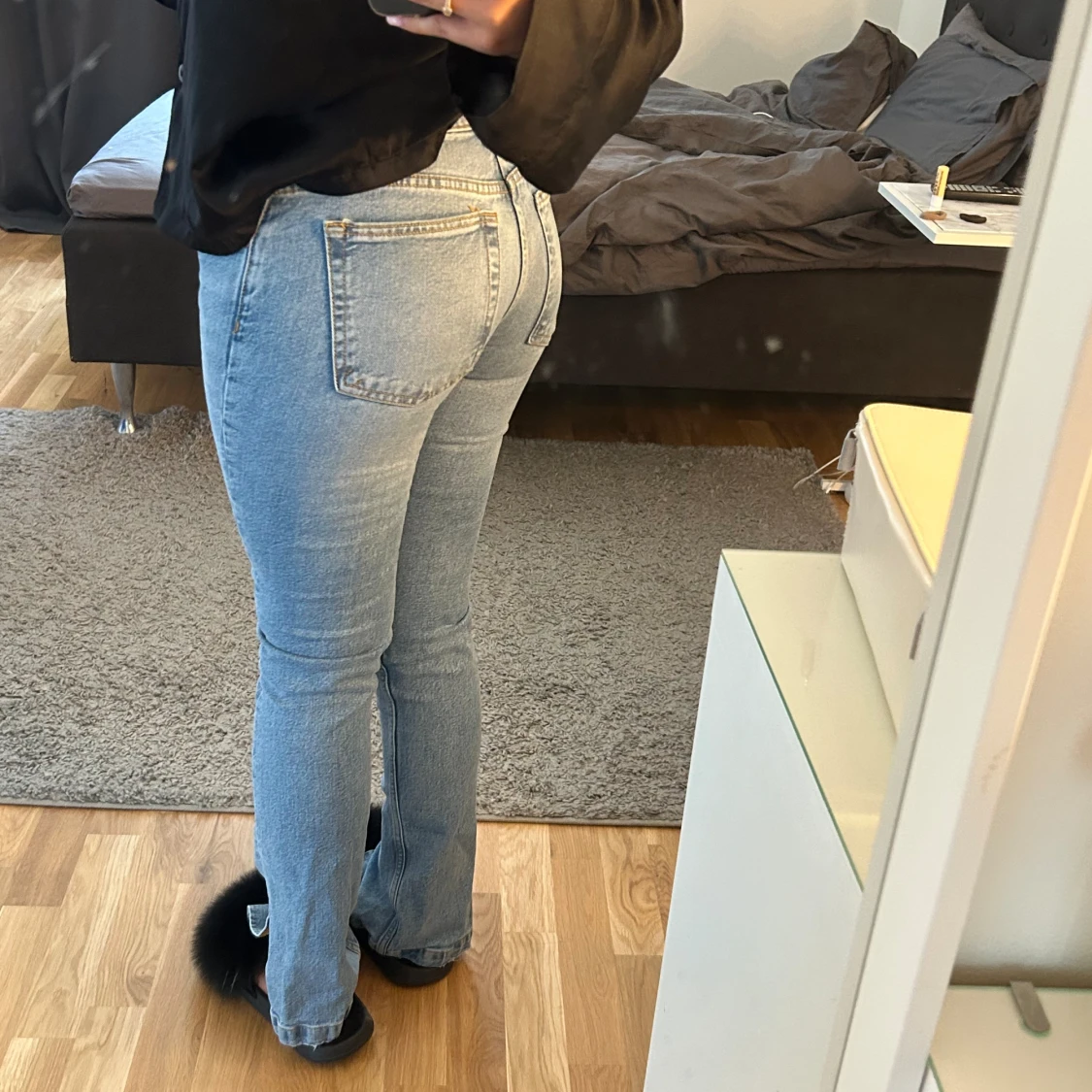 Slim midwaist jeans slits - 91