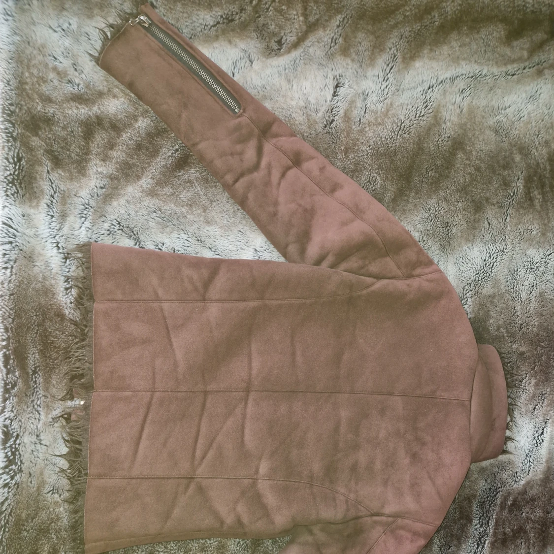 Archive mocha jacka med päls - 90