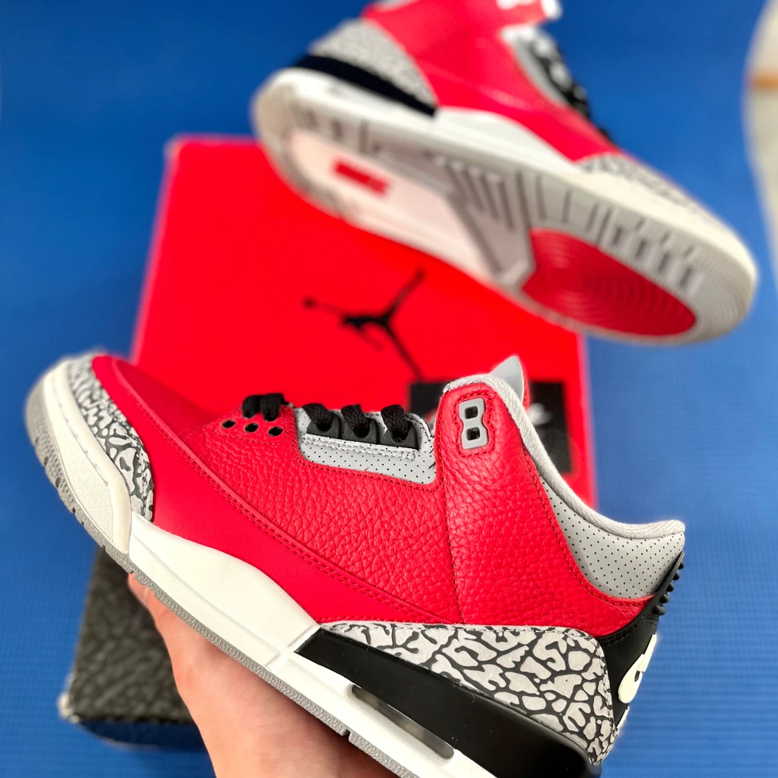 Jordan 3 Red Cement  - 90