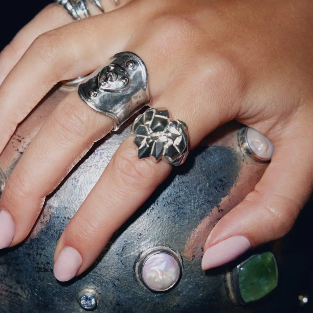 Heart of stone ring från Maria Nilsdotter💍💍💍stl 17 silver . Accessoarer.