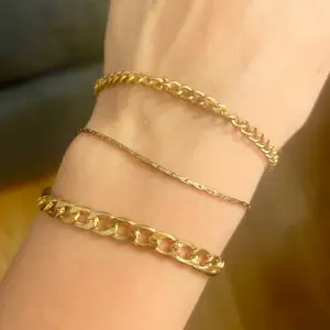 3 olika guld armband !