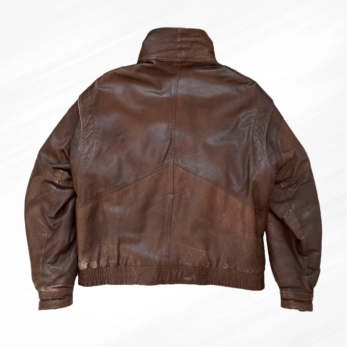 Vintage brun läderjacka - 90