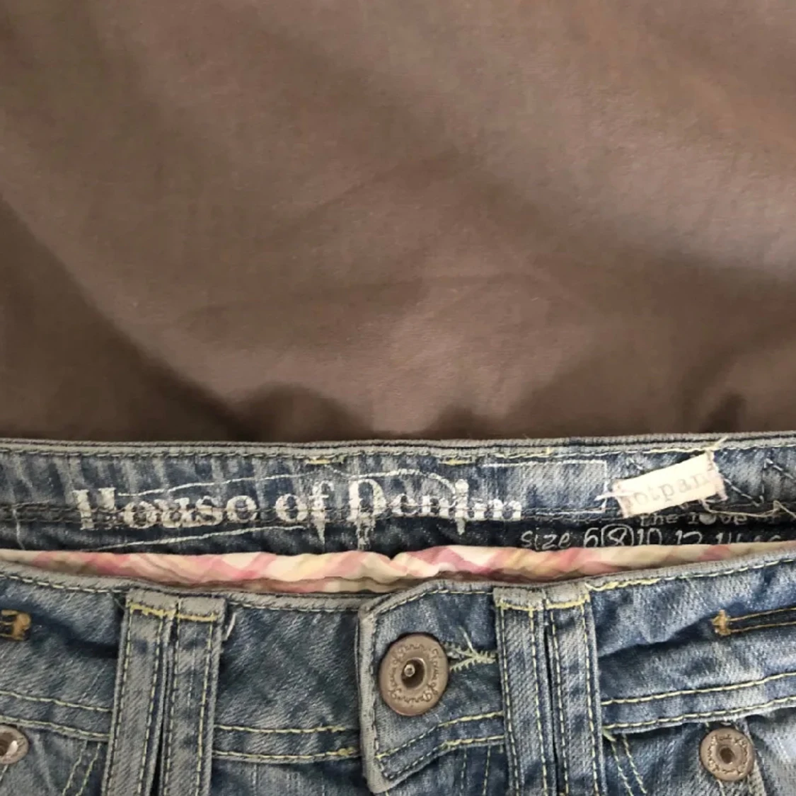 Lågmidjade jeans shorts  - 91