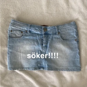 söker liknande jeanskjol - helst s/xs!!! kan betala bra❤️❤️❤️