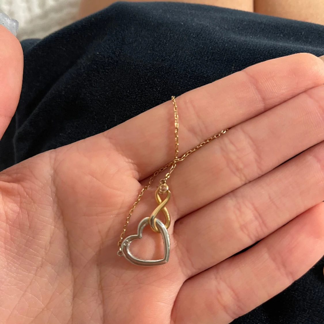 Swarovski halsband hjärta - 90