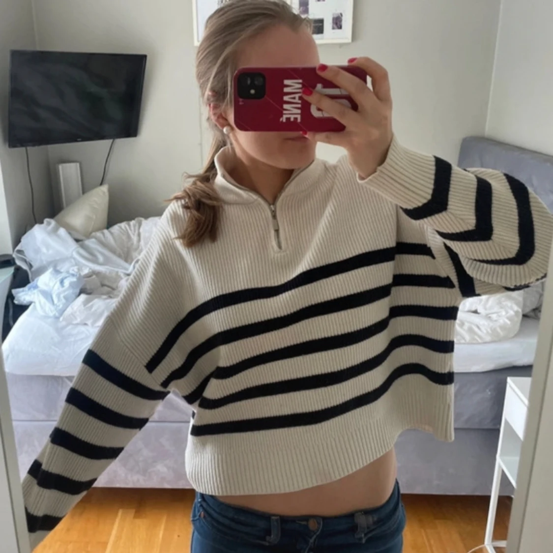 RANDIG STICKAD TRÖJA