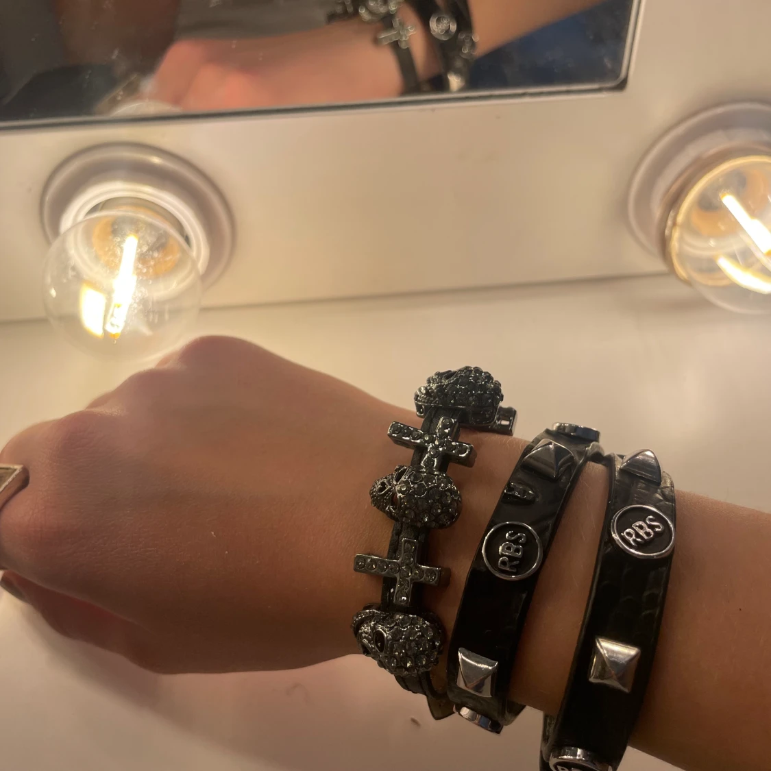 Silver skellet armband - 90