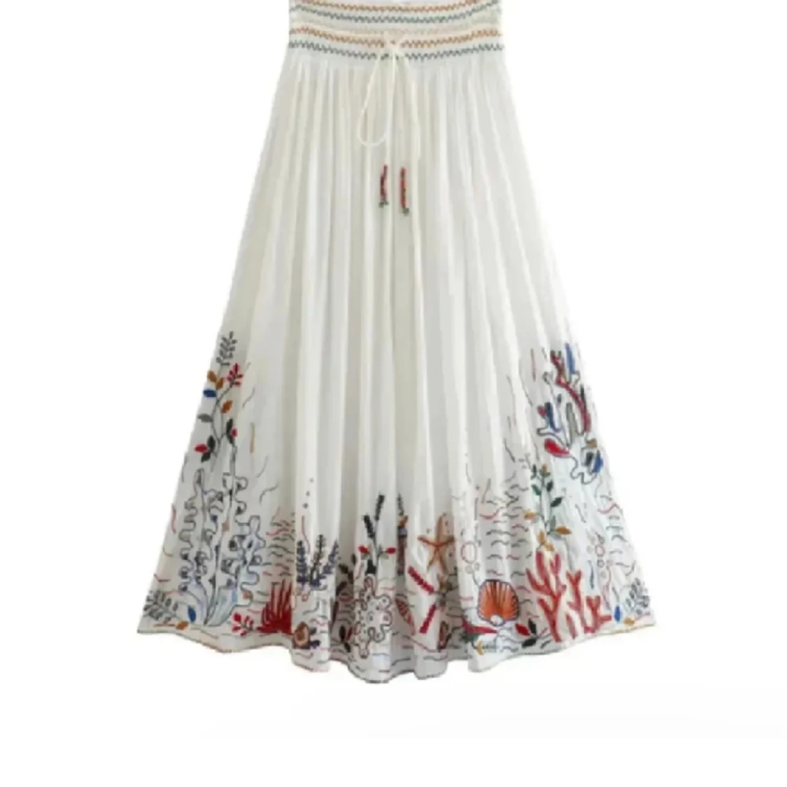 Zara lÄngkjol med broderi