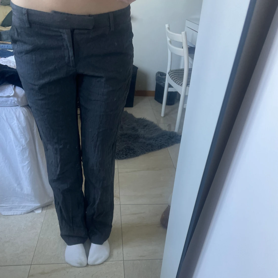 Lågmidjade kostymbyxor - 91