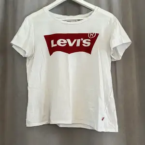 En t-shirt från Levis som har ett litet hål på armen men inget som märks. Den är i strl.s, jag är en modersinstinkt och tycker den sitter bra på mig.