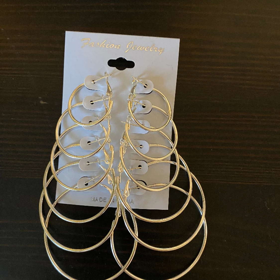 Silver hoop örhängen 