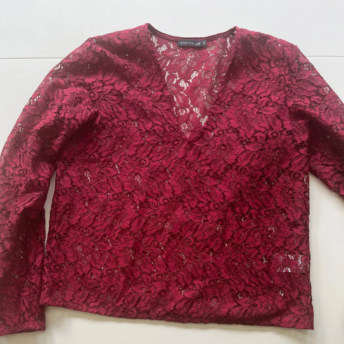 Röd blus/tröja - 90