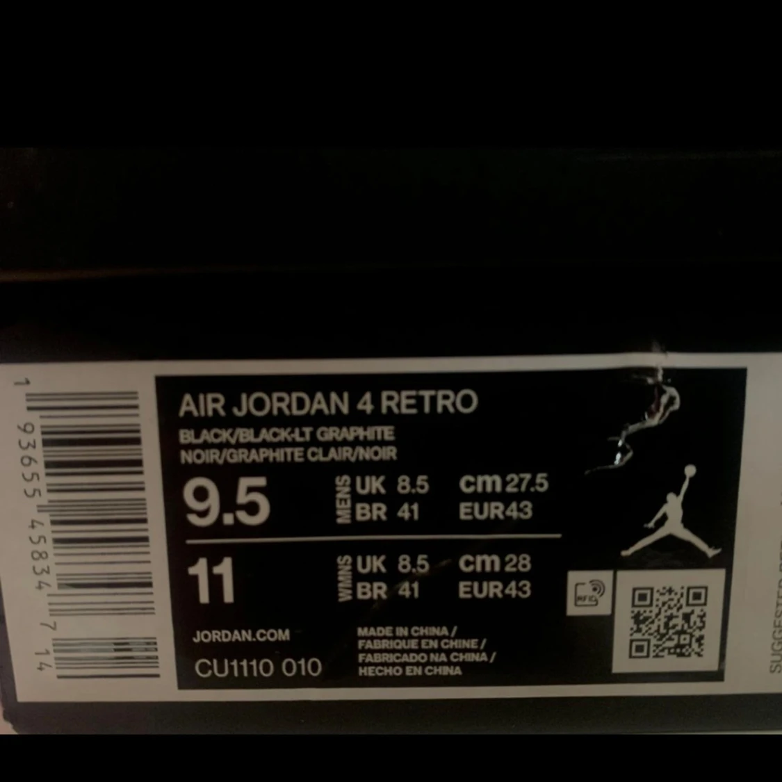 Jordan 4 Retro (black cat) - 92