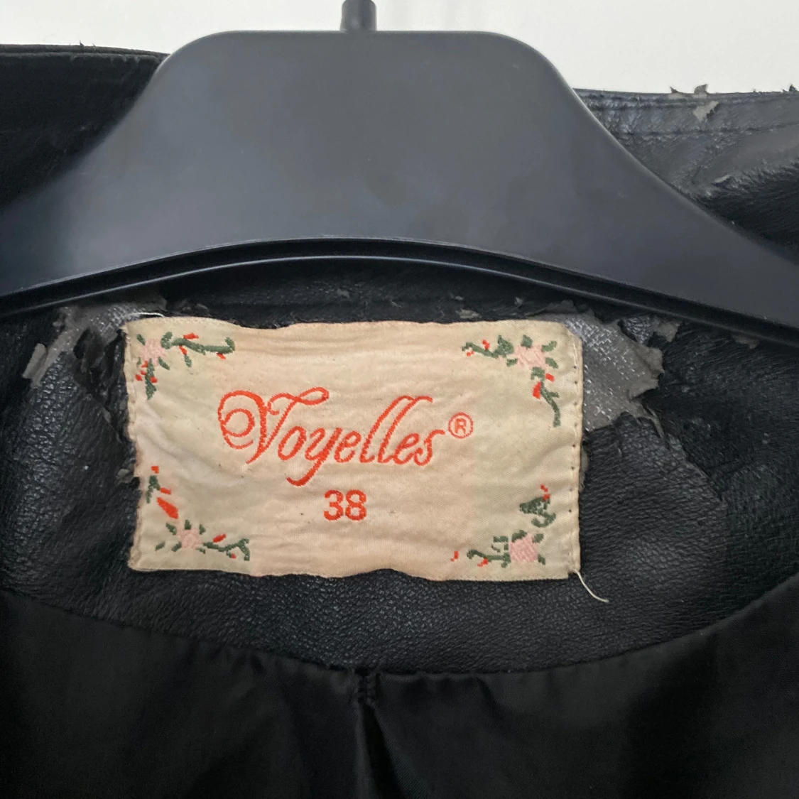 Svart skinnjacka - 90